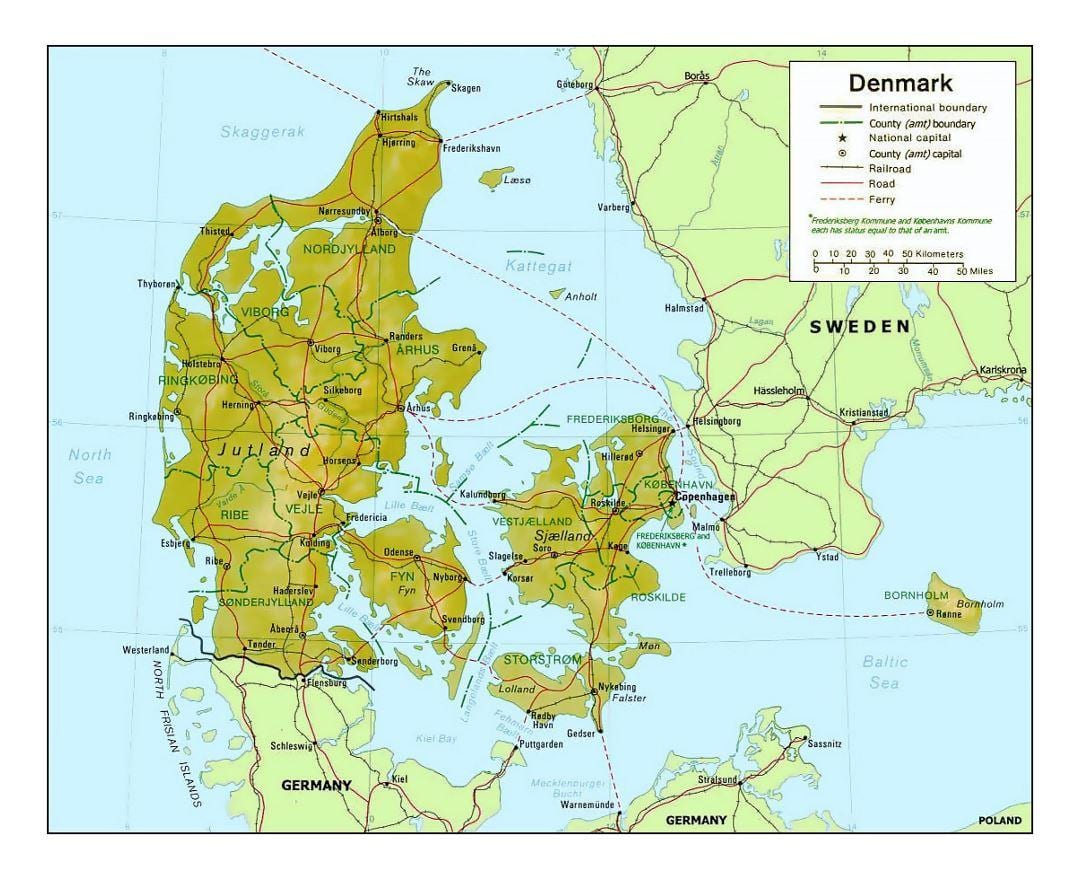 Kaart taani kommune