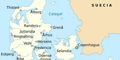 Kaart fredericia, taani