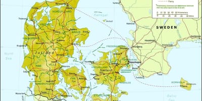 Kaart taani geograafia 