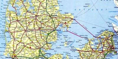 Kopenhaagen taani tourist map