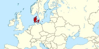 Maailma kaart, mis näitab taani